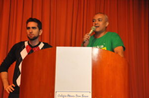 Advogado Arthur Calixto e vice-presidente para Assuntos Jurídicos, Lionidas Gimenes Filho