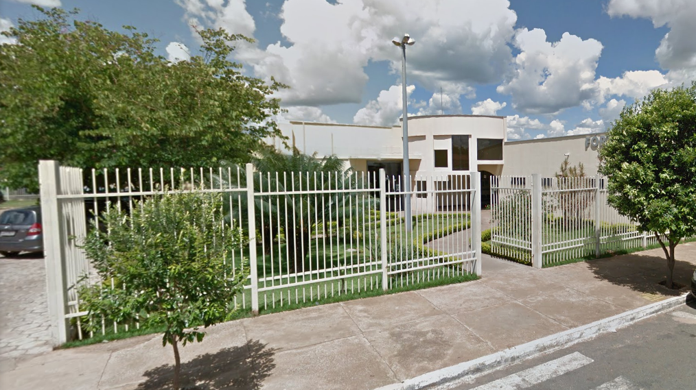 Fachada do fórum de Senador Canedo. Foto: Google Street View