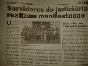 Manifesto dos servidores de Caldas Novas é destaque no jornal E+ Notícias