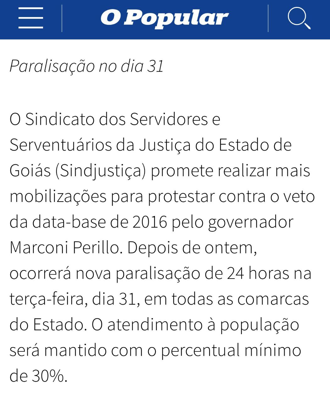 nota direito e justica paralisacoes