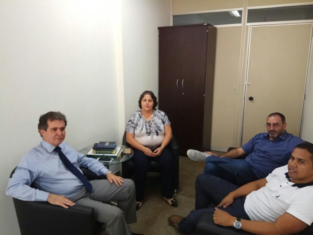 Presidente Rosângela, desembargador Itamar de Lima e os vice-presidentes Fabrício e Eduardo