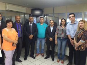 Presidente Fábio Queiroz representa os servidores do Poder Judiciário na reunião com a secretária da Fazenda, Ana Carla Abrão Costa